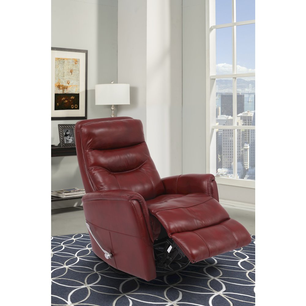 Gemini - Rouge Swivel Glider Recliner Two Pack. Picture 9