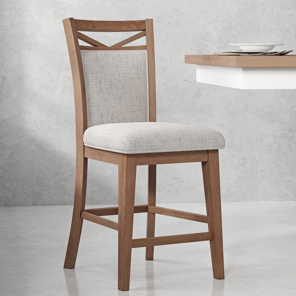 Modern Dining Upholstered Counter Chair Two Pack. Picture 8