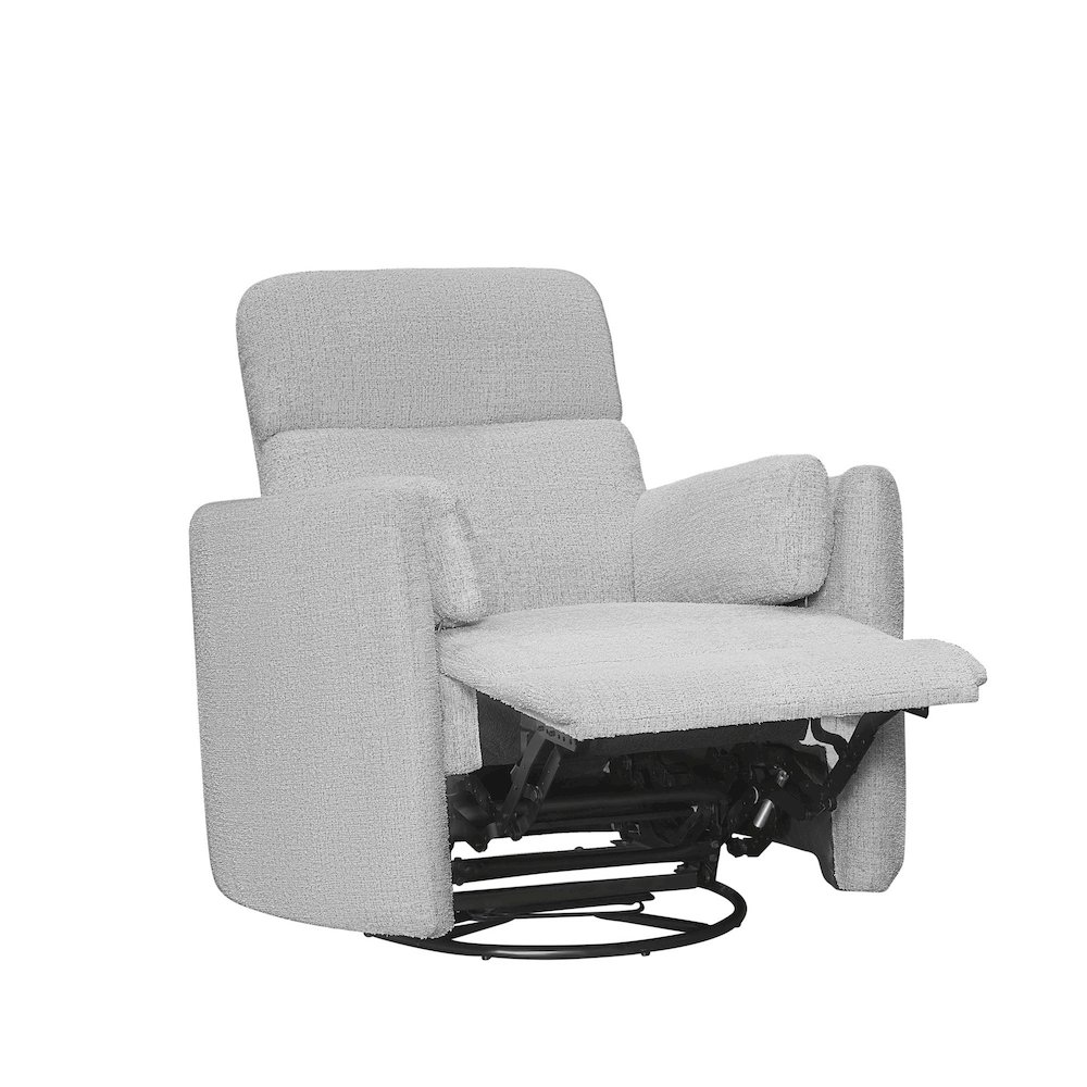 Radius - Angora Linen Manual Swivel Recliner Two Pack. Picture 4