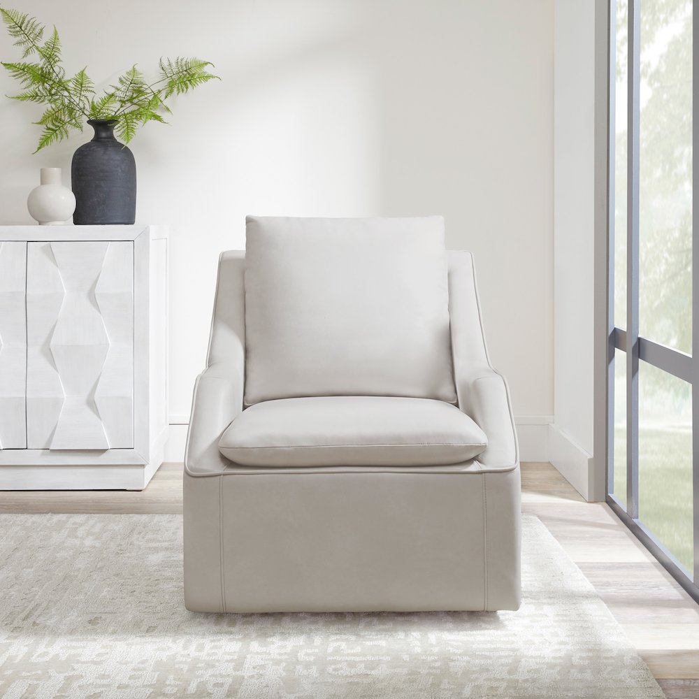 Asher - Steamboat Ice Swivel Accent Chair Two Pack. Picture 9