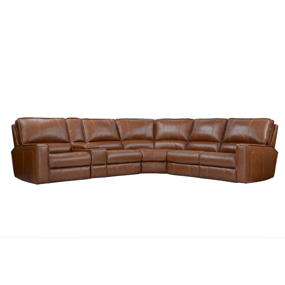 6 Piece Modular Power Reclining Sectional with Power Adjustable Headrests. Picture 1