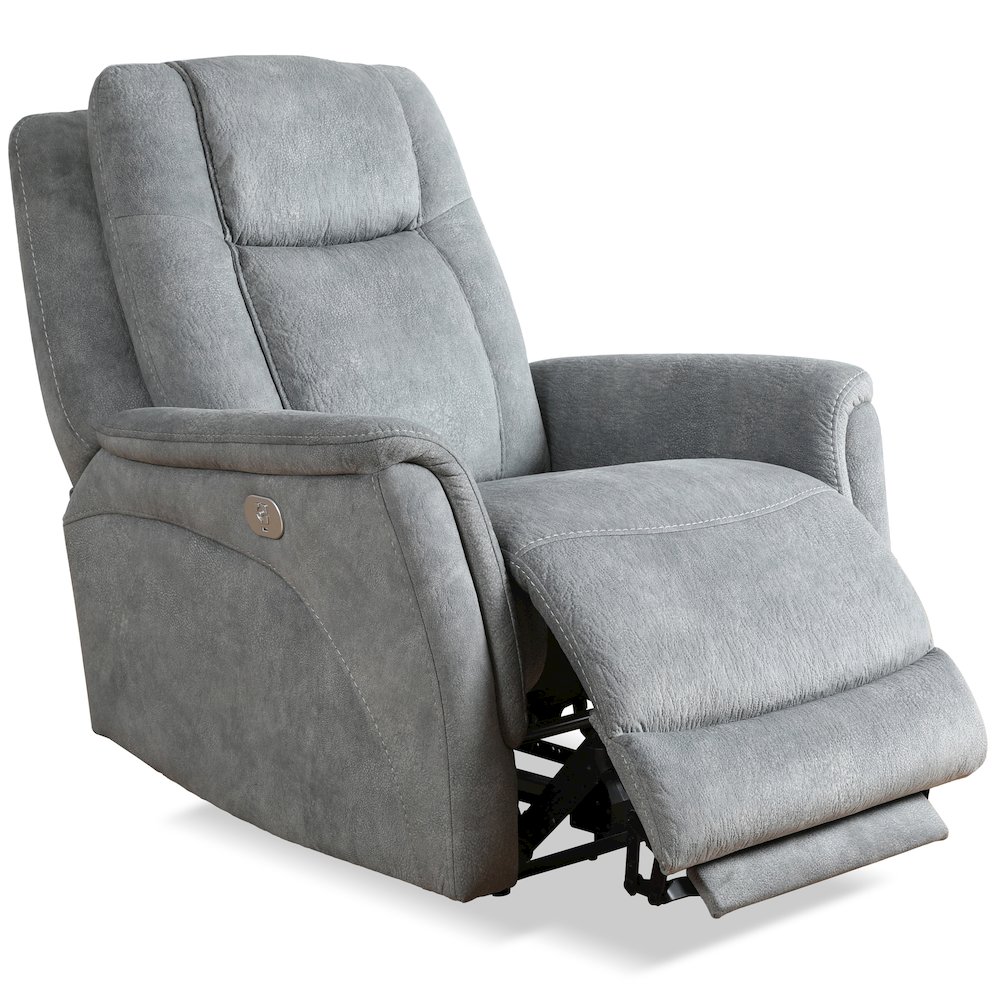 Linus - Hudson Grey Zero Gravity Power Recliner Two Pack. Picture 3
