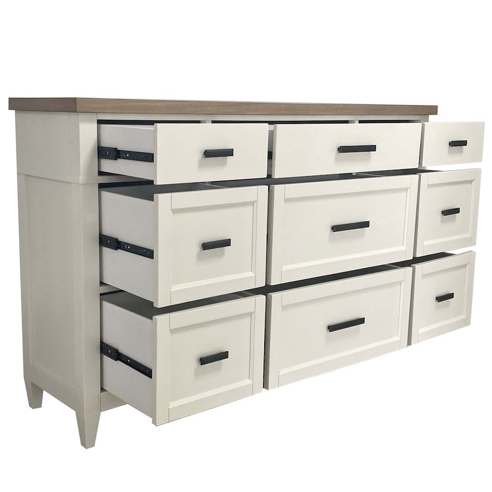 Modern Bedroom 9 Drawer Dresser. Picture 2