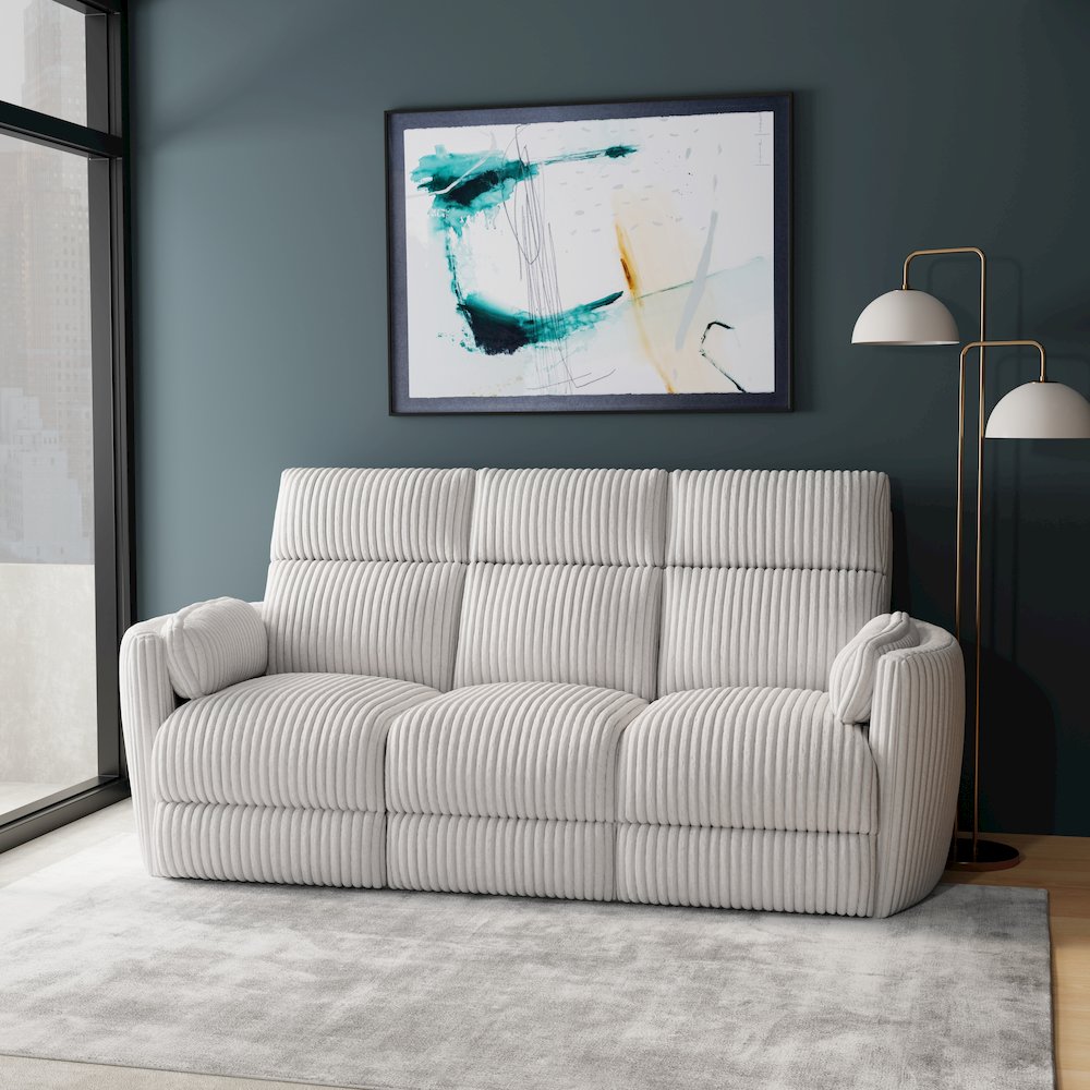 Radius - Mega Ivory Power Reclining Sofa. Picture 8