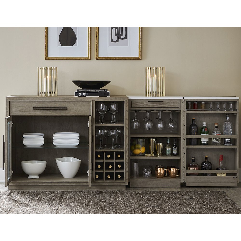 Pure Modern Dining Multi-Functional Server with Bar Cabinet. Picture 6