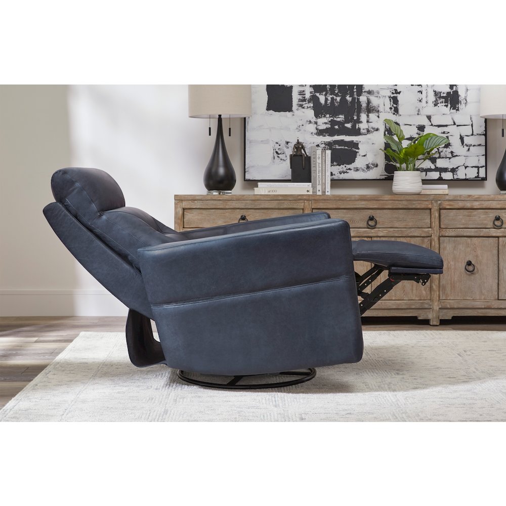Remmington - Vintage Navy Power Swivel Glider Recliner P2 Two Pack. Picture 10