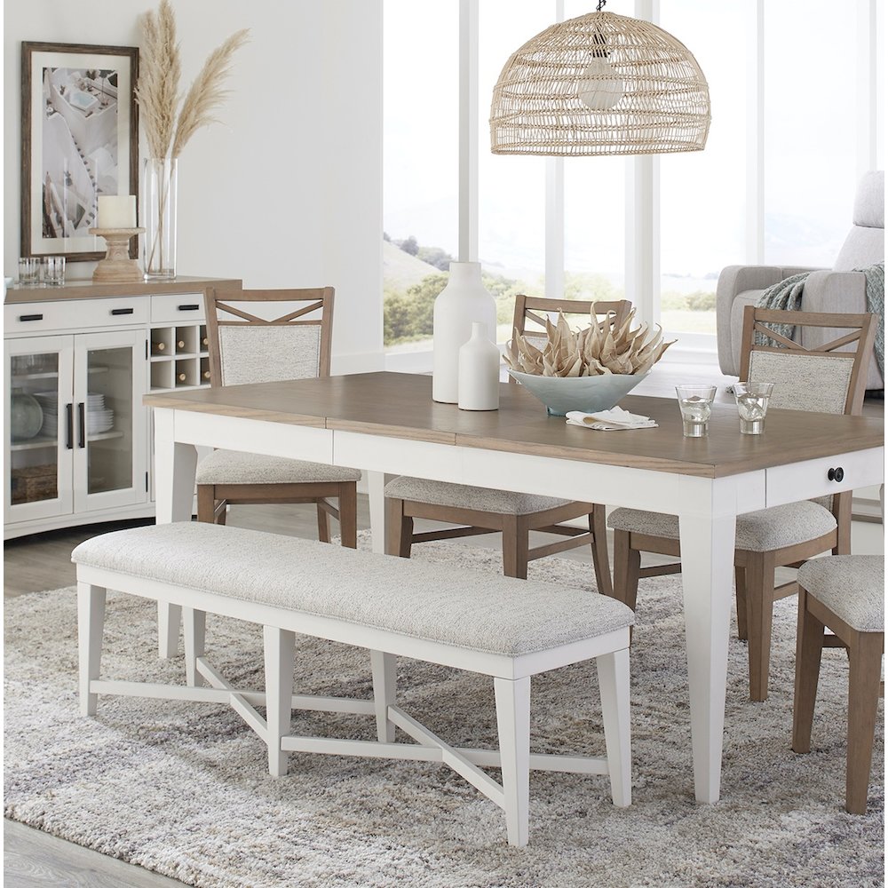 Modern Dining 49 In. Upholstered Counter Bench. Picture 4