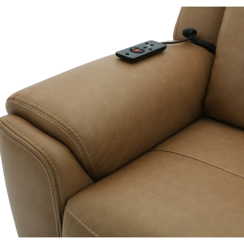Momentum - Cashew Power Zero Gravity Recliner with Heat & Massage. Picture 10