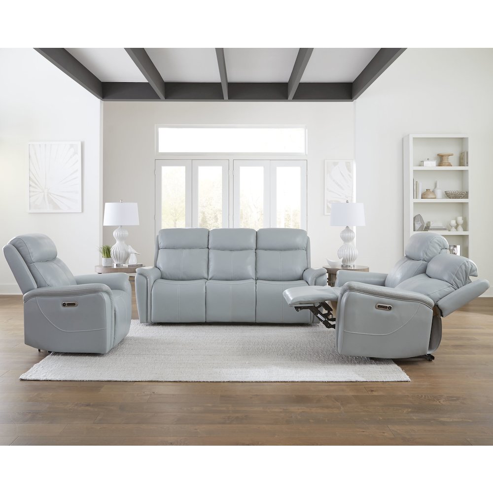 Cascade - Seamist Grey Power Recliner Two Pack. Picture 7