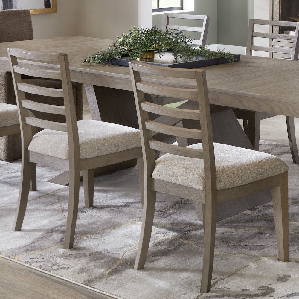 Pure Modern Dining Ladder Back Dining Chair Two Pack. Picture 7