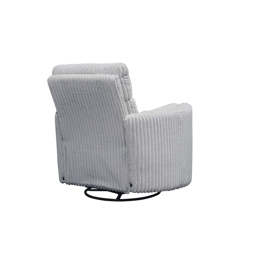 Radius - Mega Grey Swivel Power Glider Recliner. Picture 4
