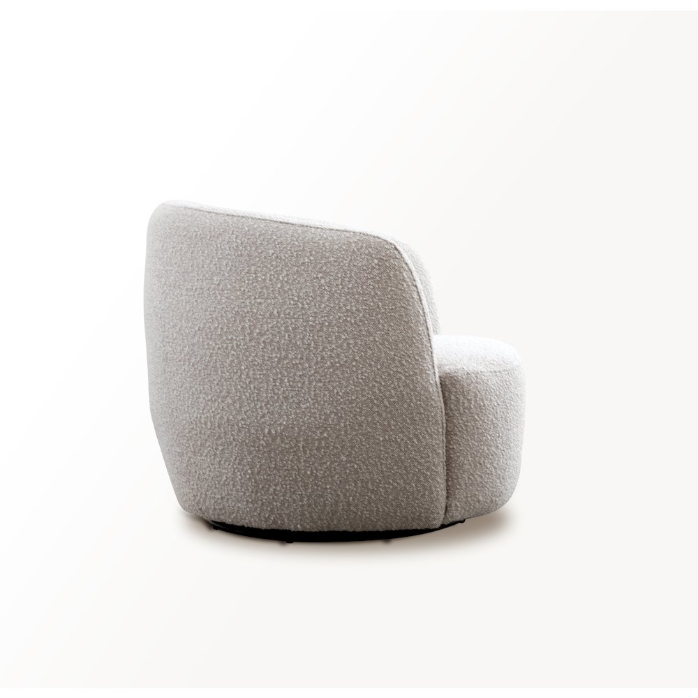 Carina - Bloke Cotton Swivel Barrel Chair. Picture 3