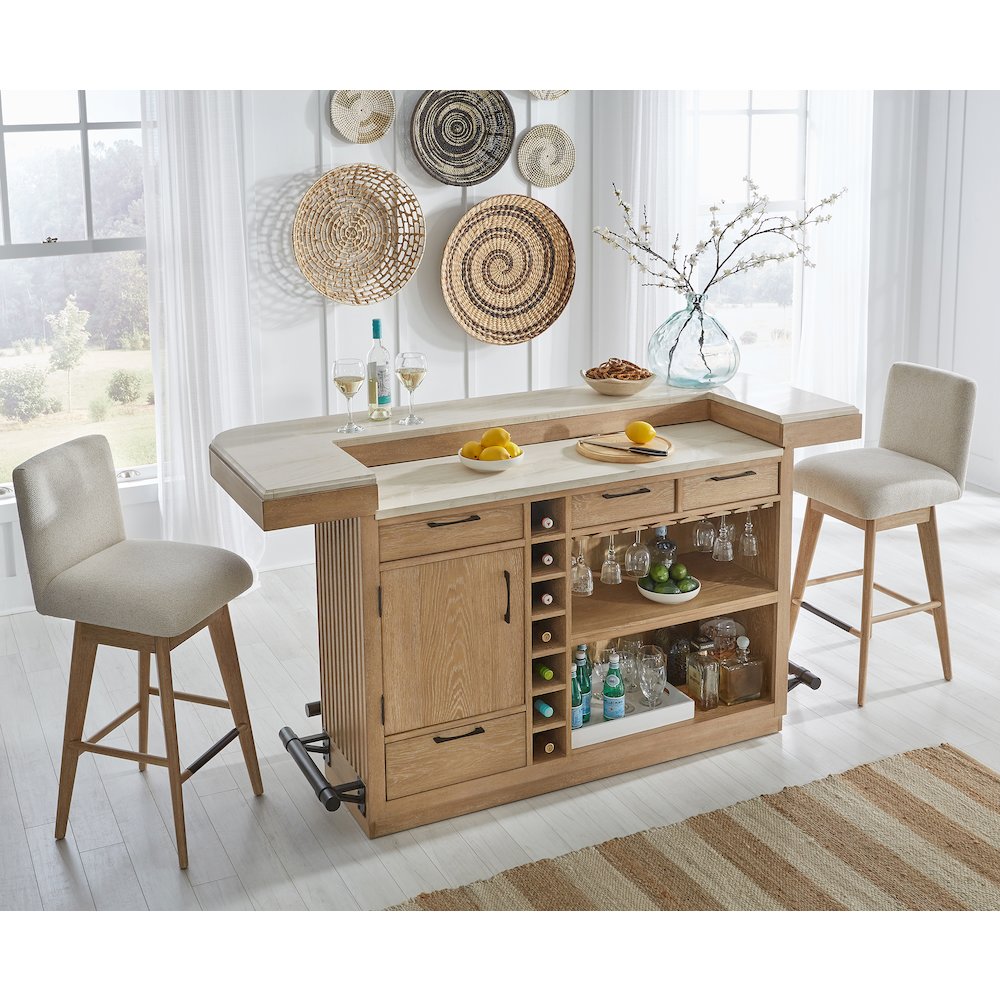 Dining Upholstered Swivel Barstool. Picture 4