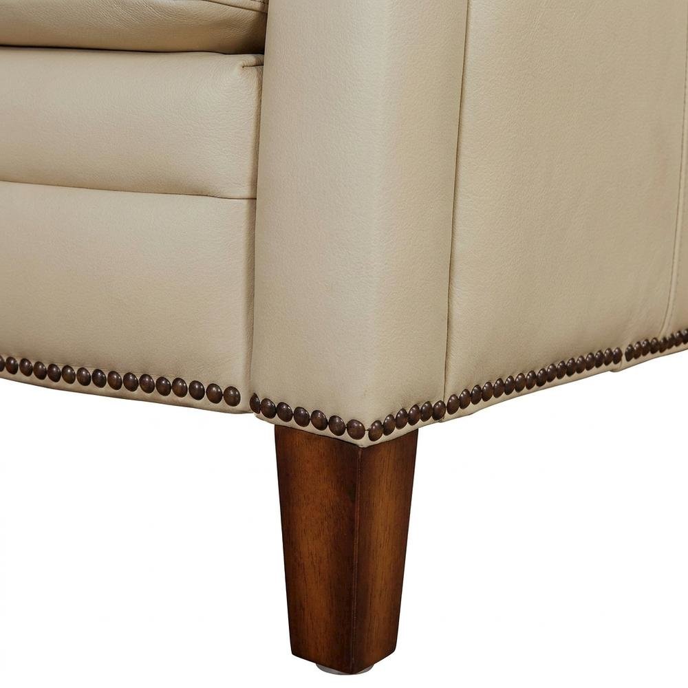 Pearl Glow Brown Manual Pushback Recliner with Comfortable Armrest. Picture 7