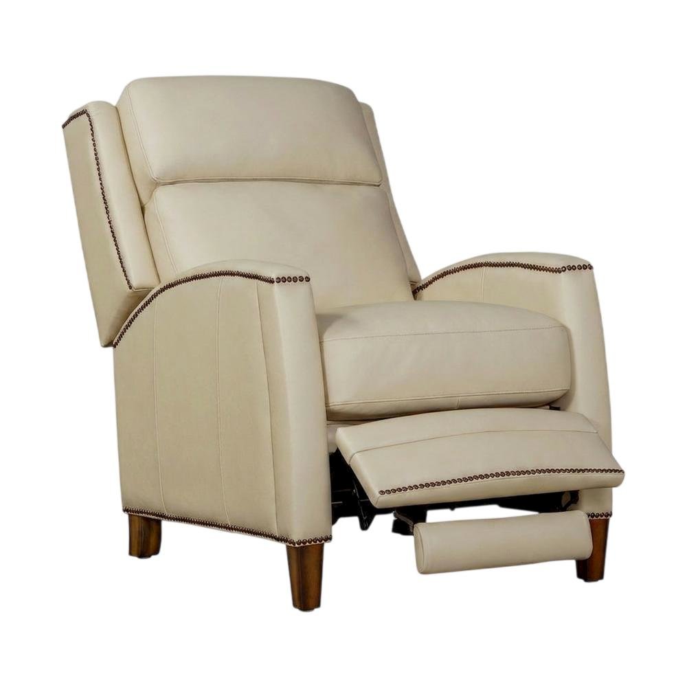 Pearl Glow Brown Manual Pushback Recliner with Comfortable Armrest. Picture 1