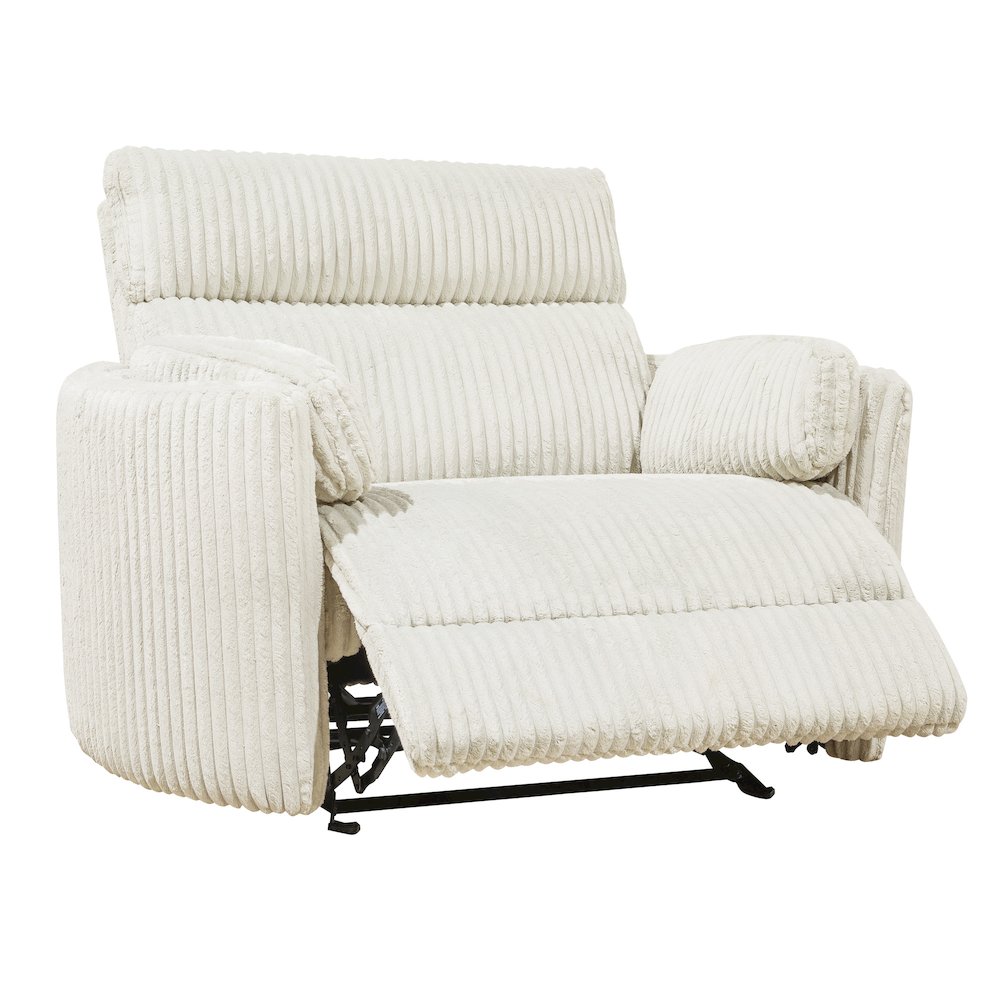 Radius Xl - Mega Ivory Extra Wide Power Glider Recliner Two Pack. Picture 3