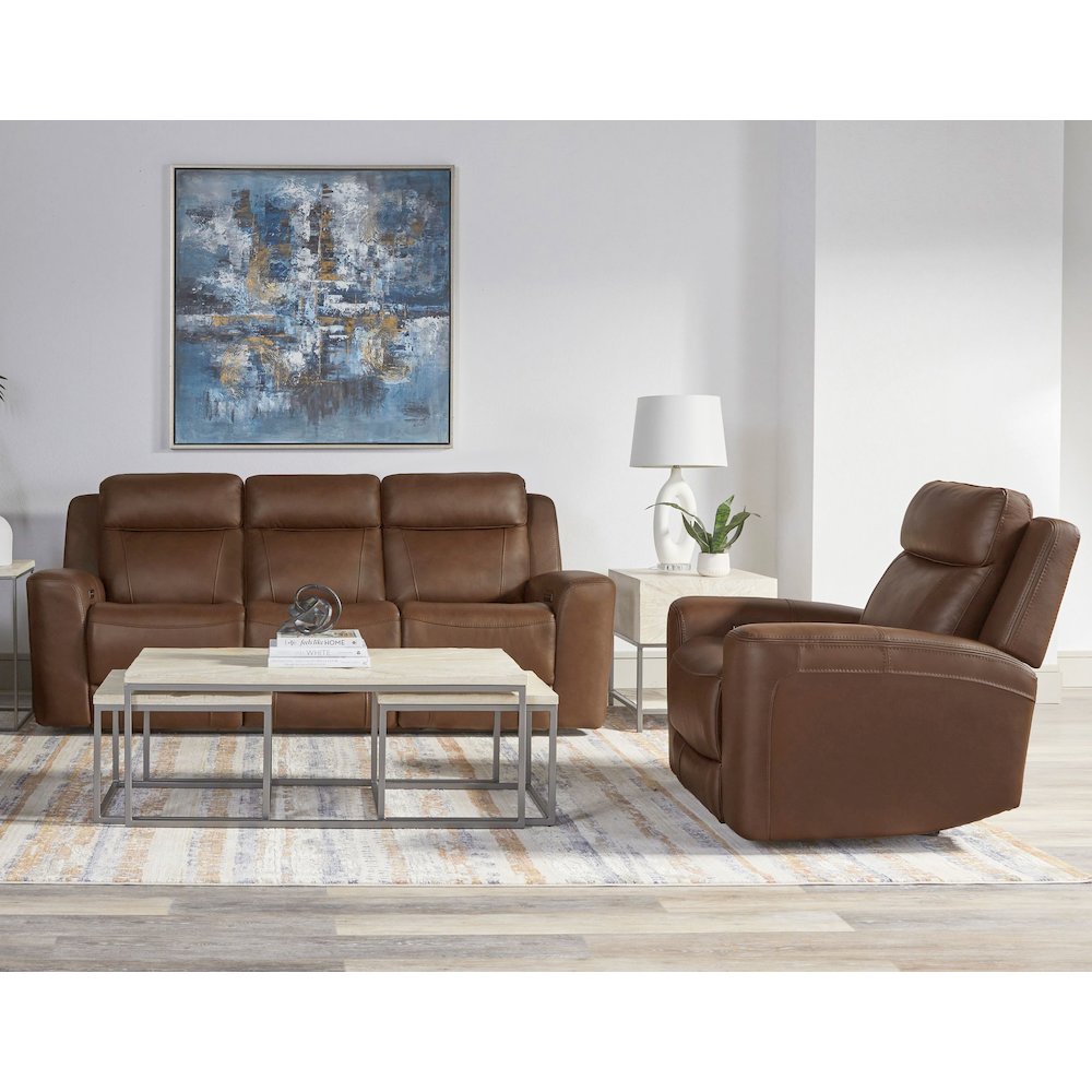 Calgary - Autumn Umber Power Reclining Sofa and Recliner. Picture 7