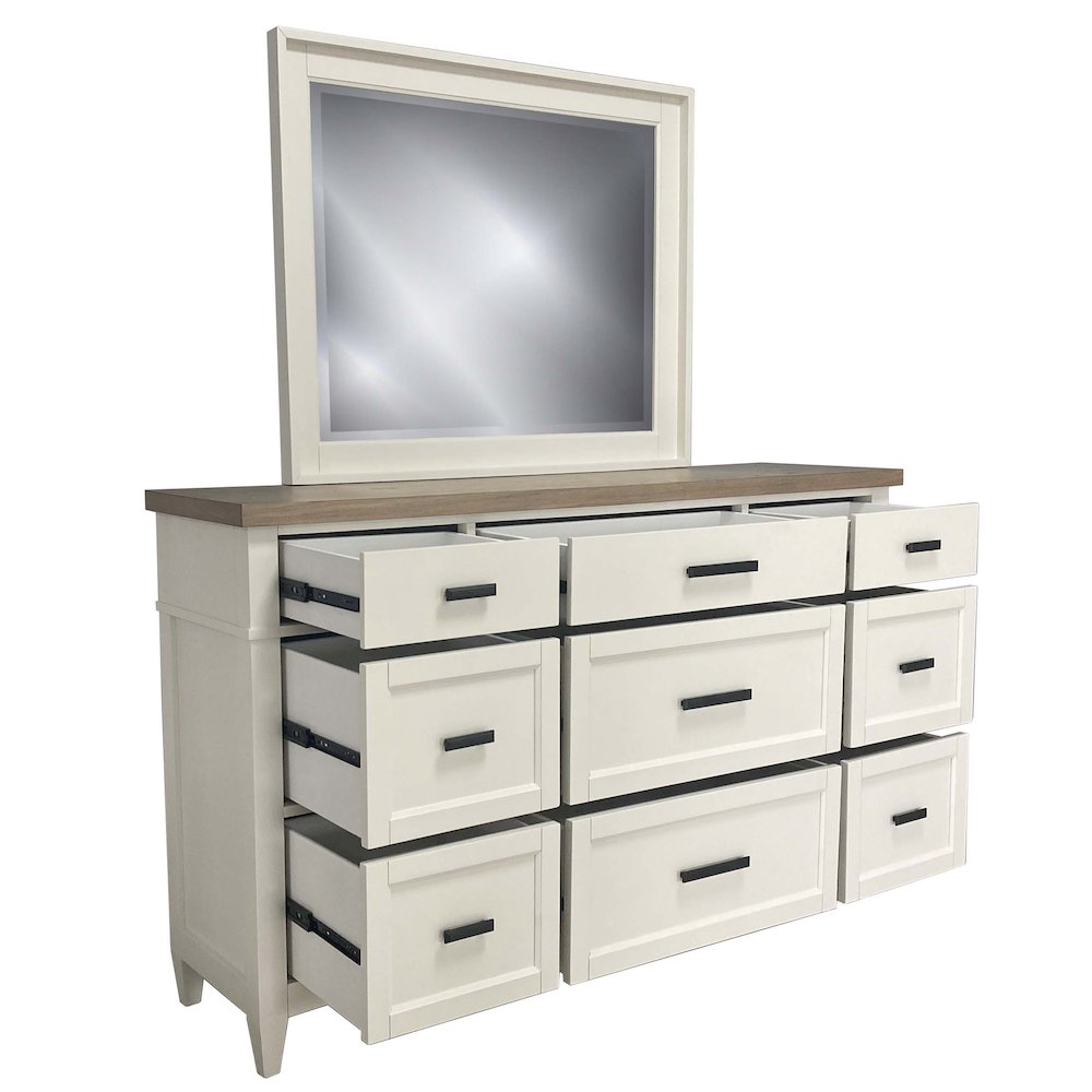 Modern Bedroom 9 Drawer Dresser. Picture 8