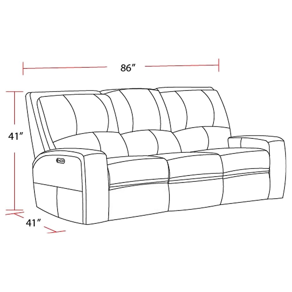 Swift - Bourbon Power Reclining Sofa. Picture 5