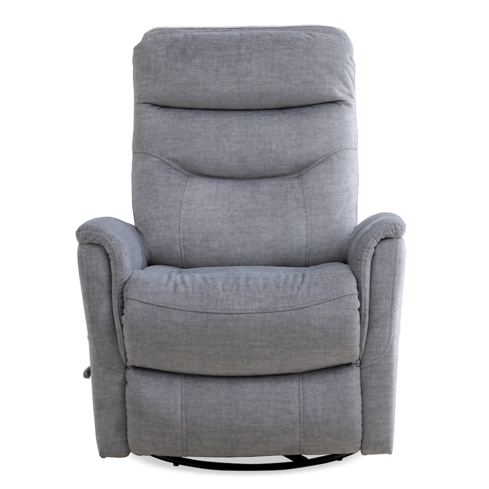 Gemini - Capri Silver Swivel Glider Recliner Two Pack. Picture 5