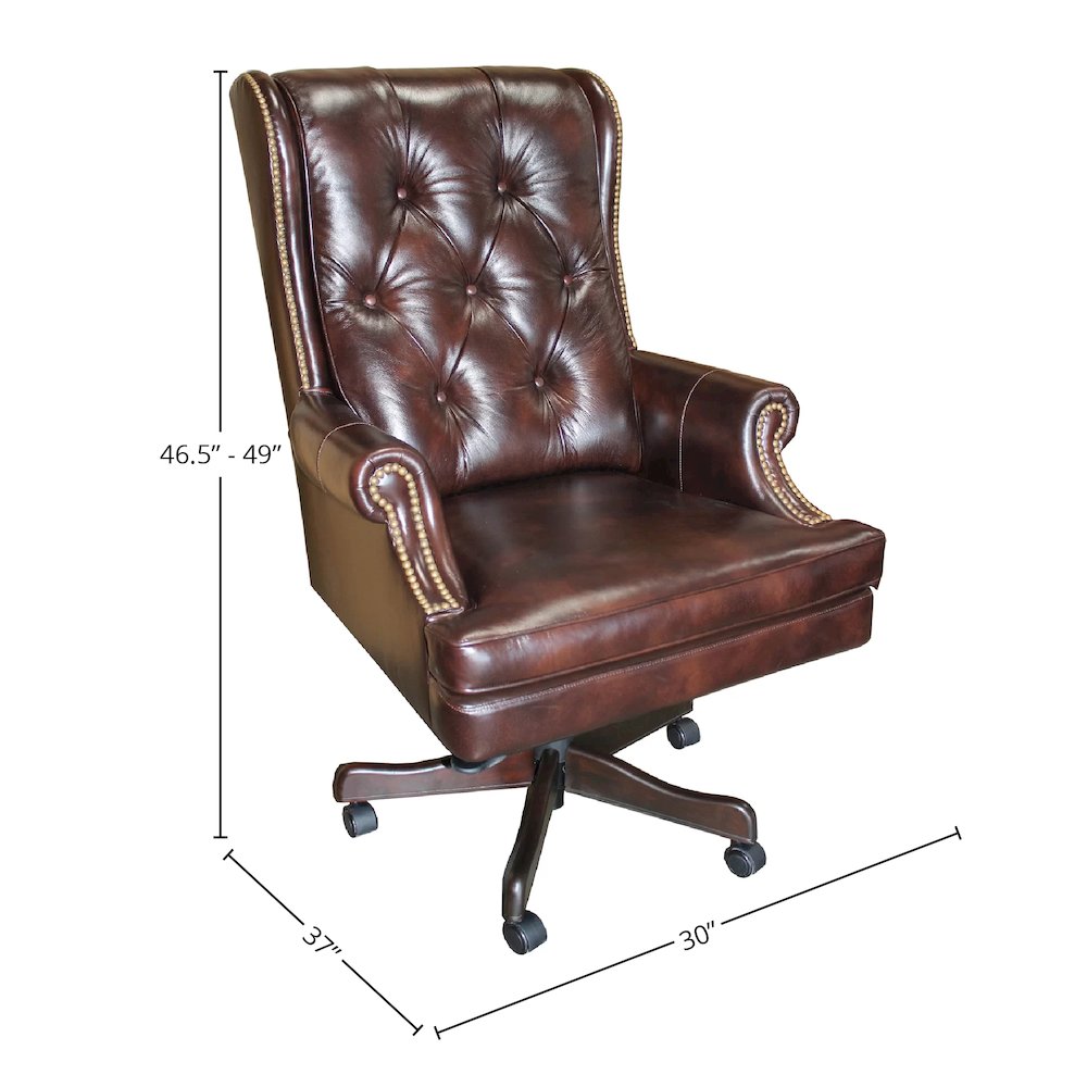 Parker Living - Leather Desk Chair. Picture 5