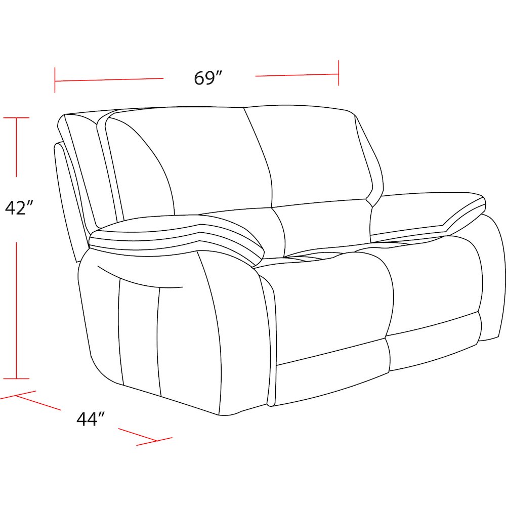 Vail - Burnt Sienna Power Reclining Loveseat. Picture 10