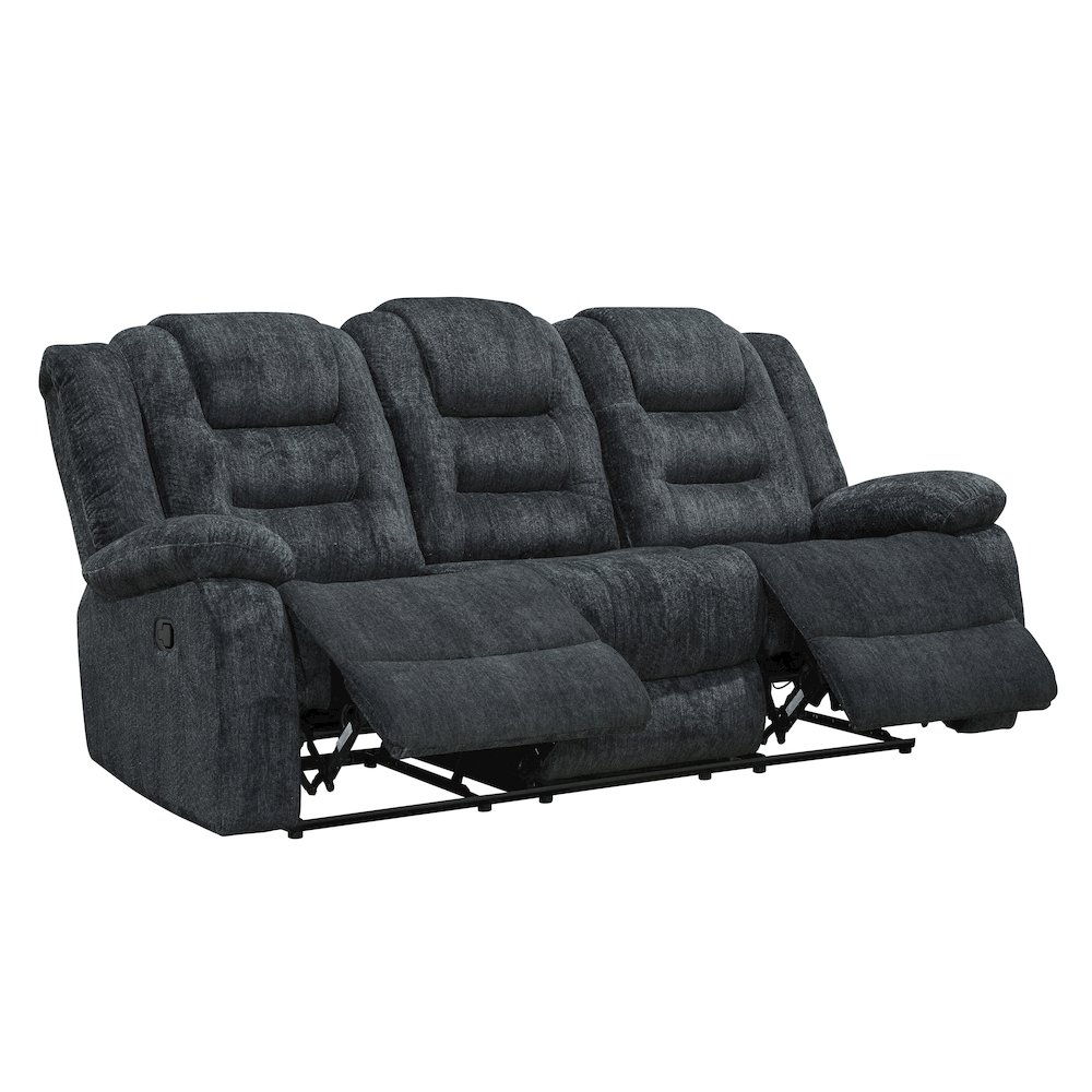 Bolton - Misty Storm Manual Glider Reclining Sofa and Two Recliners. Picture 3