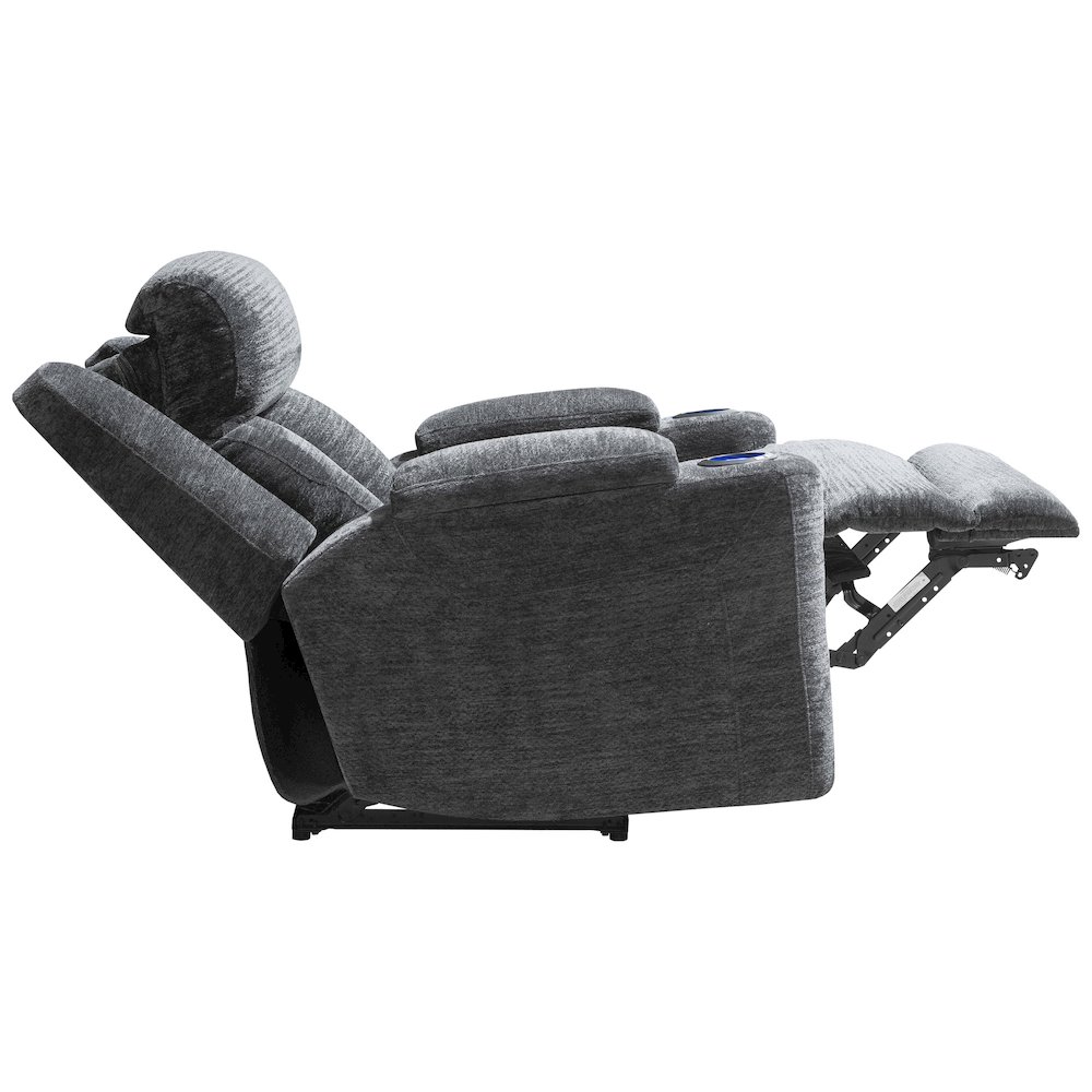 Dalton - Lucky Charcoal Power Reclining Sofa and Two Recliners. Picture 7