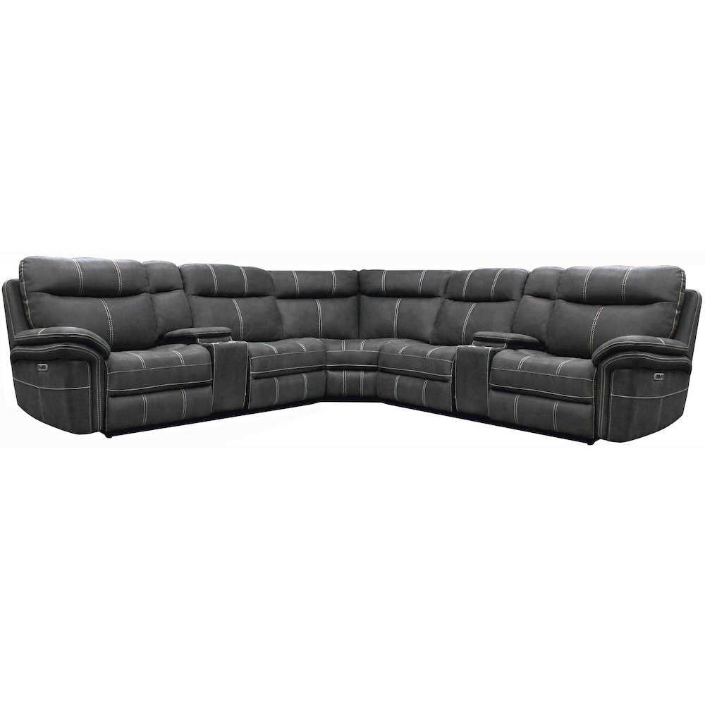 Mason - Charcoal 7 Piece Modular Power Reclining Sectional. Picture 1