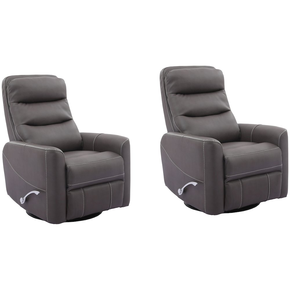 Hercules - Haze Swivel Glider Recliner Two Pack. Picture 1