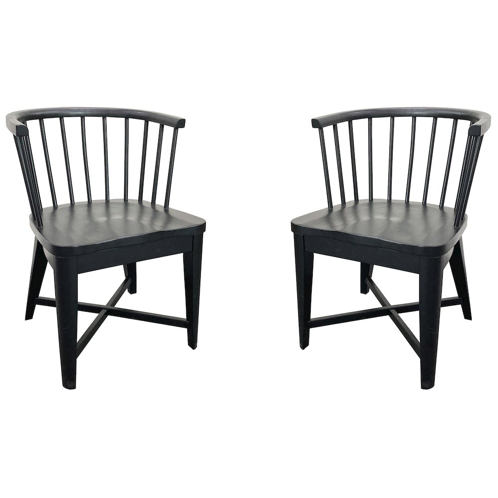 Americana Modern Dining Barrel Dining Chair Two Pack. Picture 1