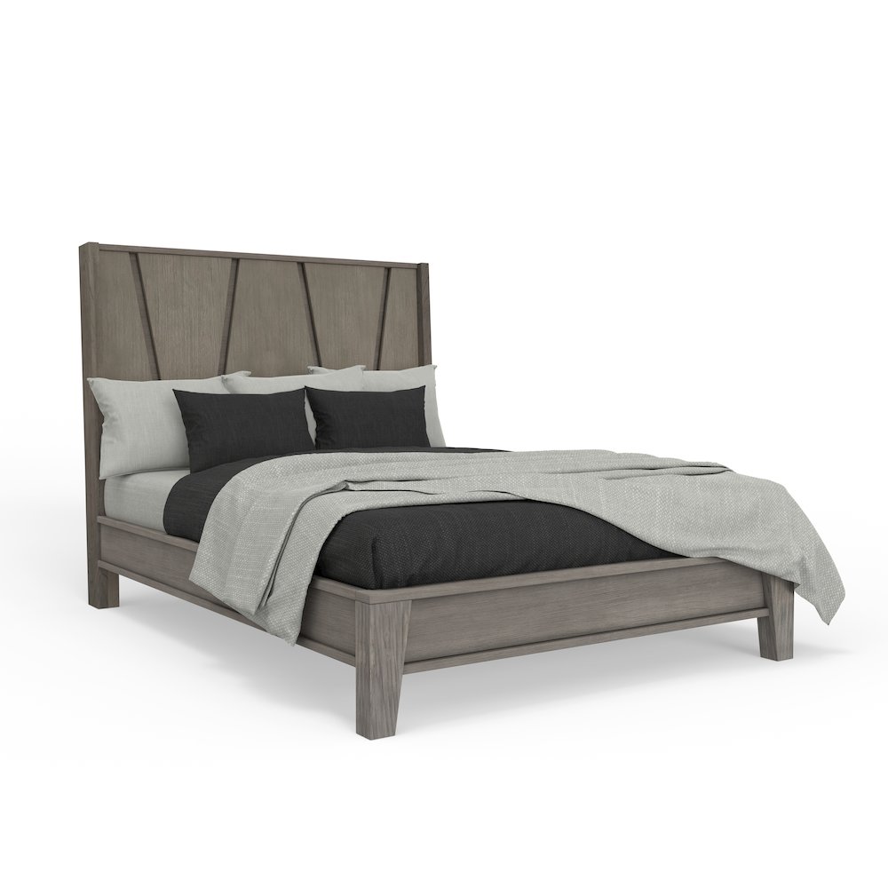 Pure Modern Bedroom Queen Panel Bed. Picture 7