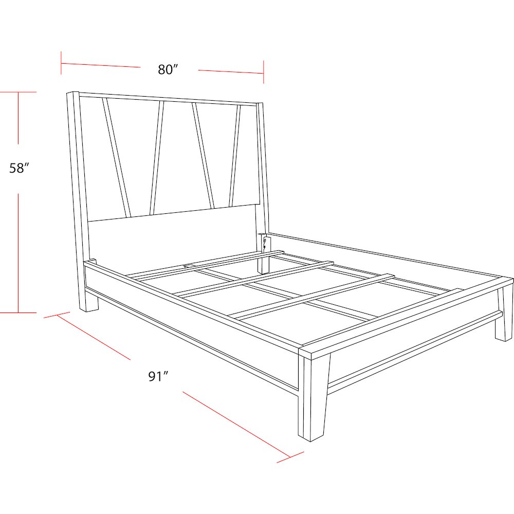 Pure Modern Bedroom King Panel Bed. Picture 12