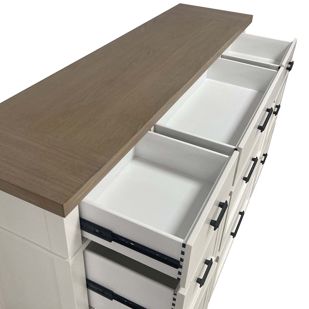 Modern Bedroom 9 Drawer Dresser. Picture 18