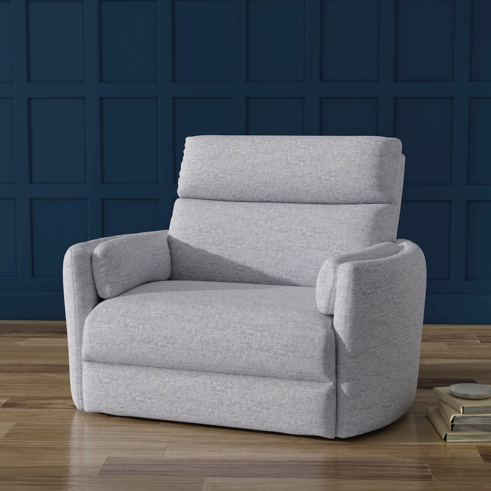 Radius Xl - Mineral Extra Wide Power Glider Recliner Two Pack. Picture 8