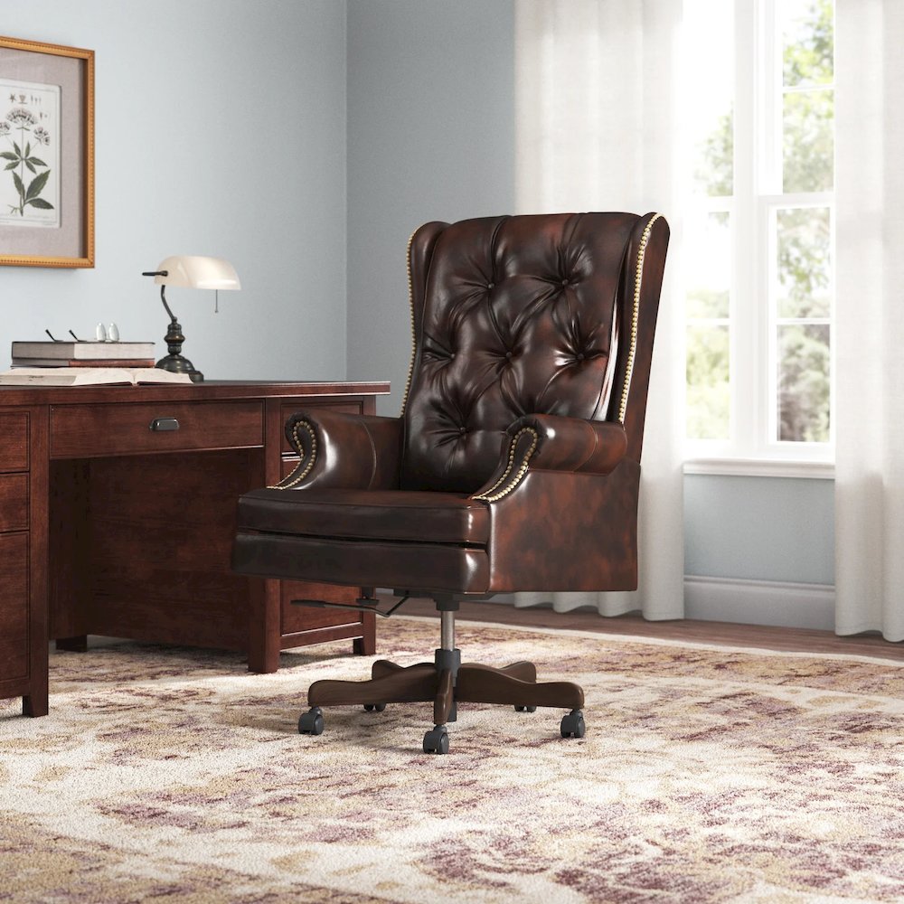 Parker Living - Leather Desk Chair. Picture 3