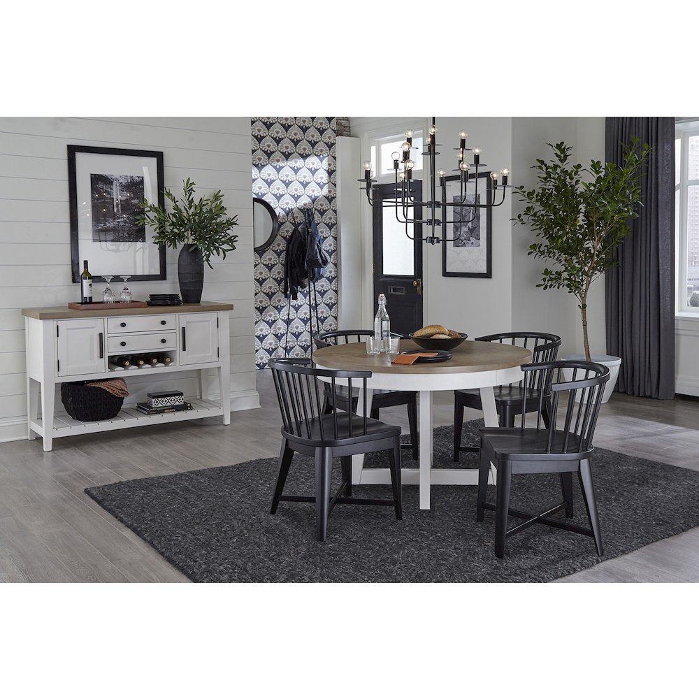 Americana Modern Dining Barrel Dining Chair Two Pack. Picture 2