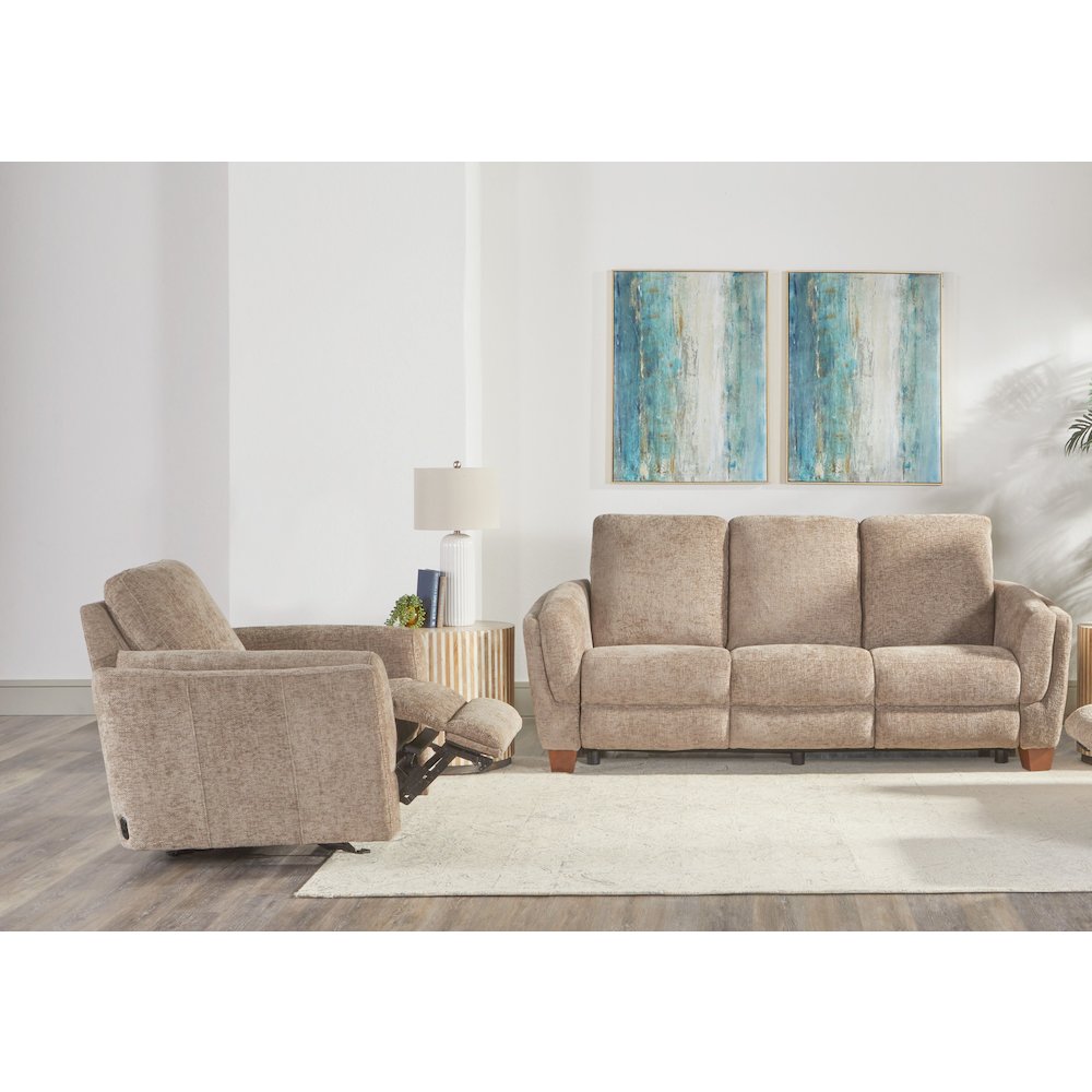 Morehead - Biscotti Power Reclining Sofa and Recliner. Picture 17