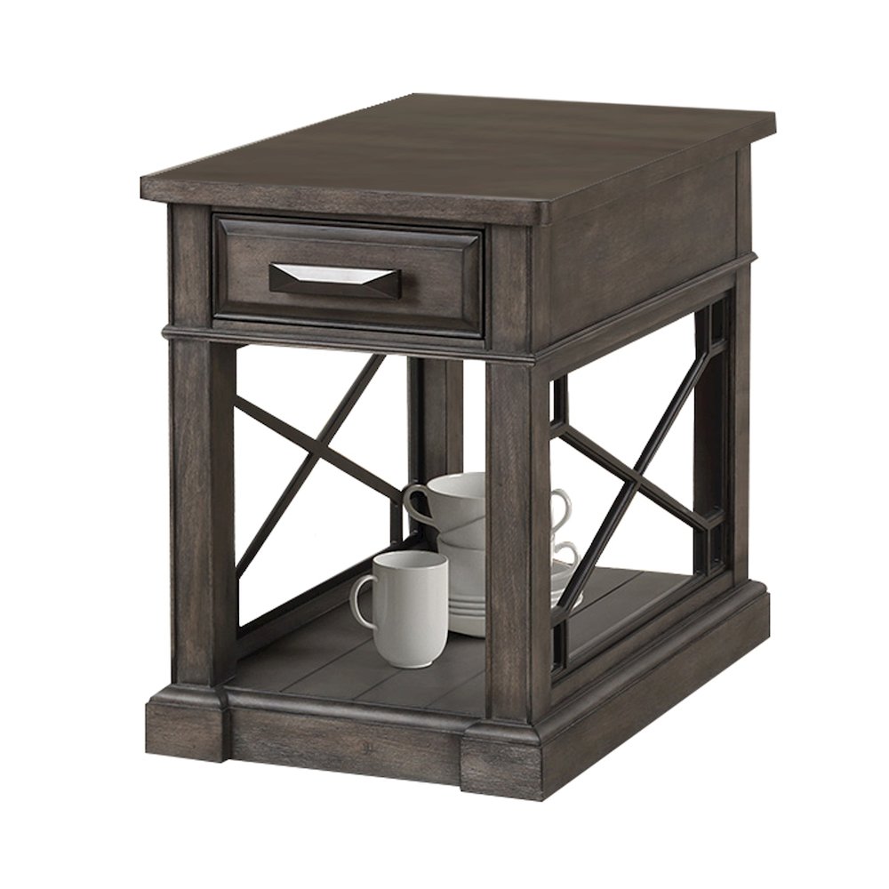 Sundance - Smokey Grey Chairside Table. Picture 1