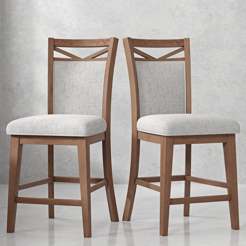 Modern Dining Upholstered Counter Chair Two Pack. Picture 5