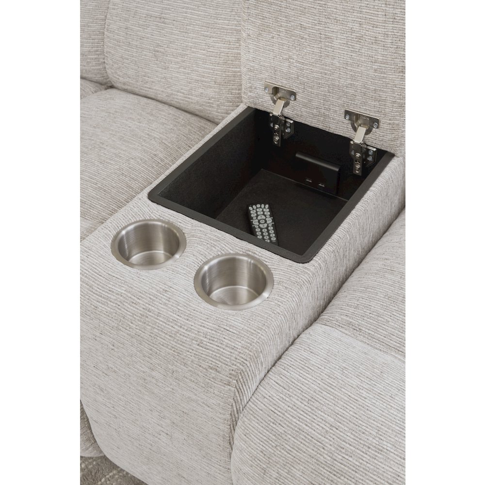 Buster - Opal Taupe Manual Reclining Sofa Loveseat and Recliner. Picture 21