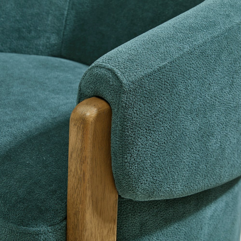 Finley - Island Teal Swivel Accent Chair Two Pack. Picture 11