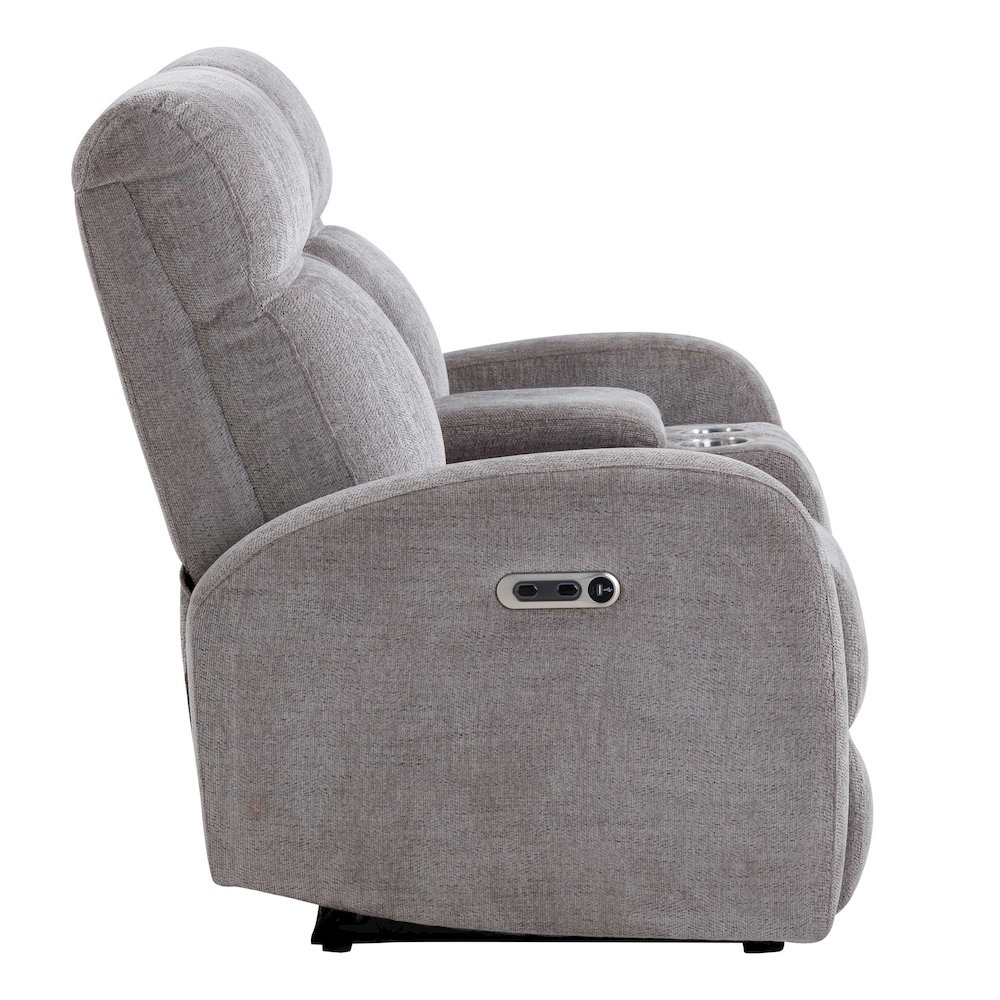 Tuscany - Whiskers Nature Power Reclining Console Loveseat. Picture 6