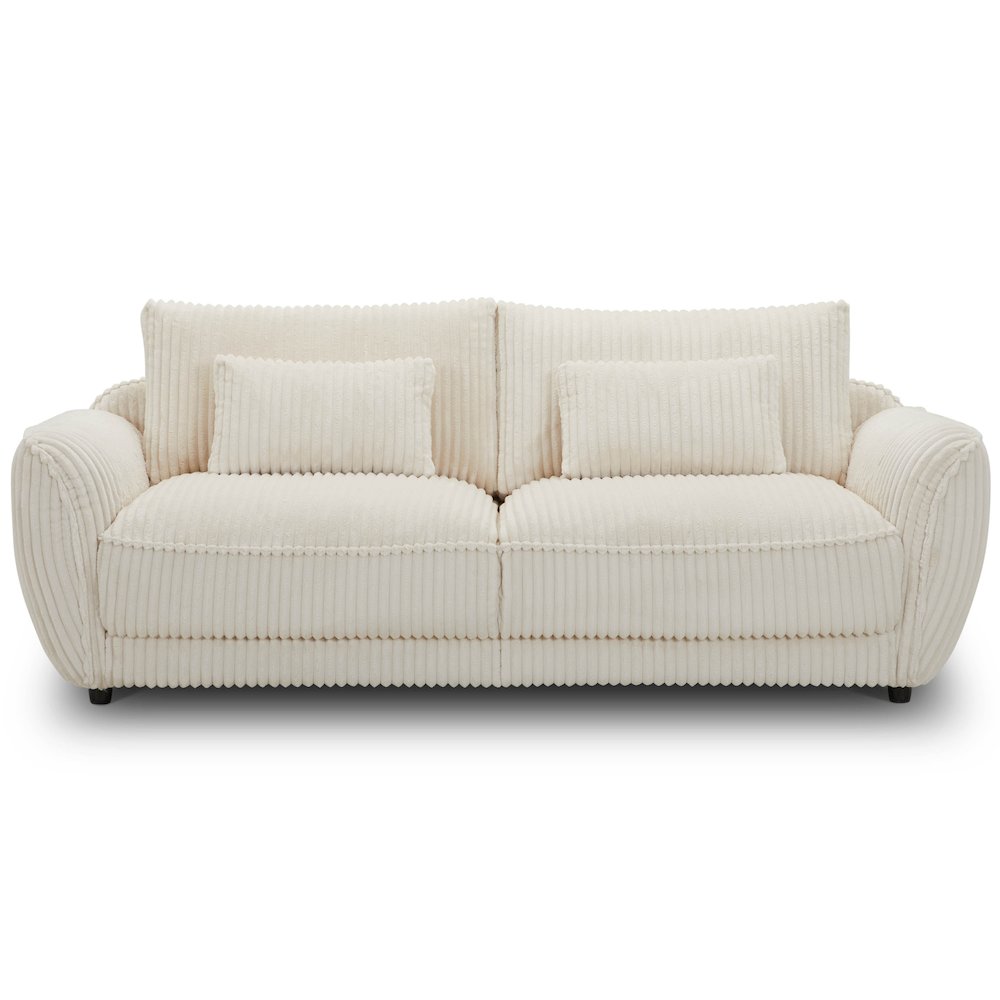 Utopia - Mega Ivory 2 Seat Sofa with Lumbar Pillow. Picture 2