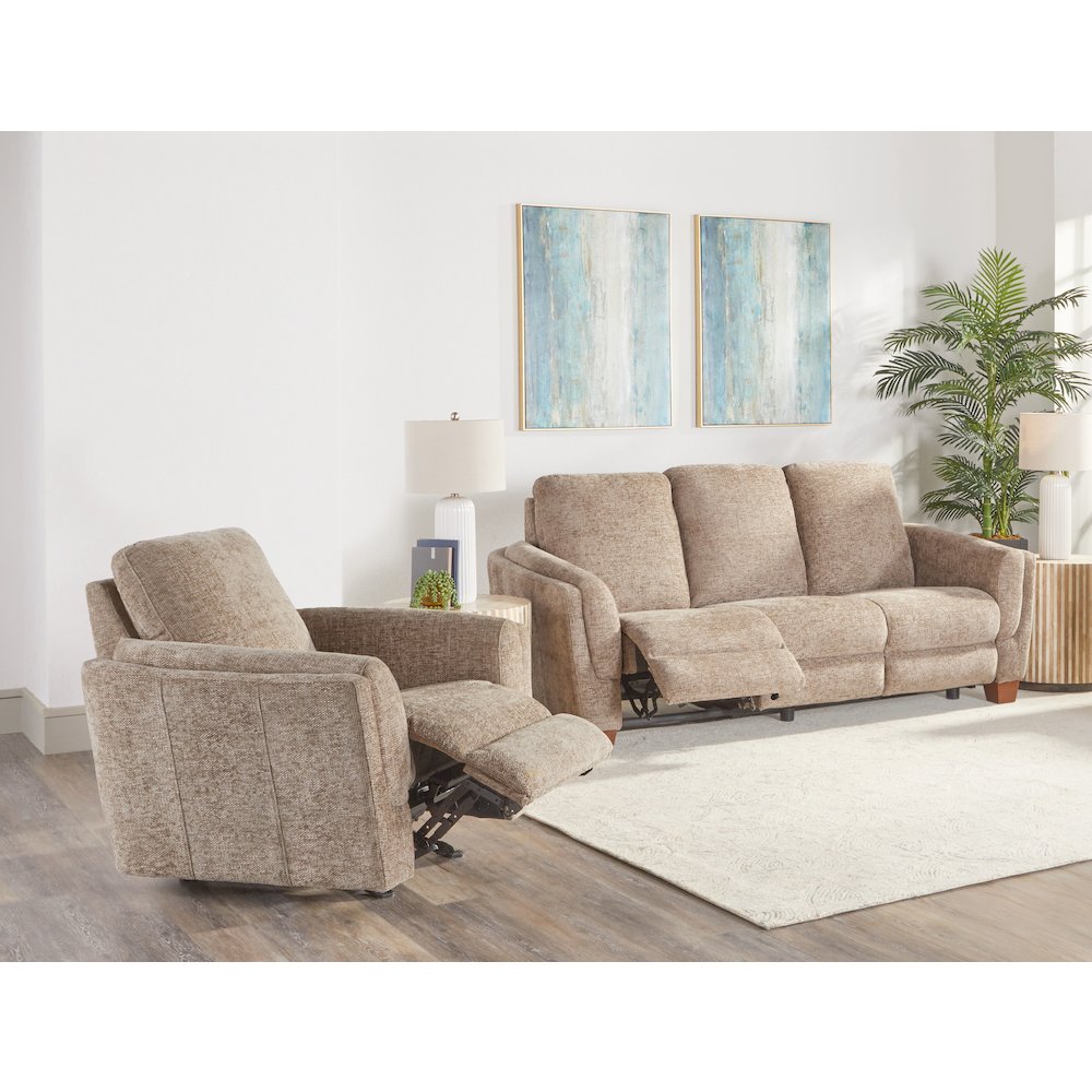 Morehead - Biscotti Power Reclining Sofa and Recliner. Picture 15