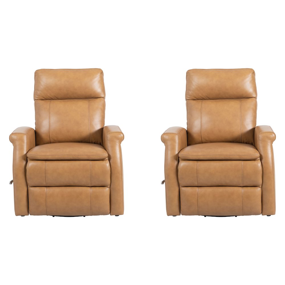 Bristol - Russet Swivel Glider Recliner Two Pack. Picture 1
