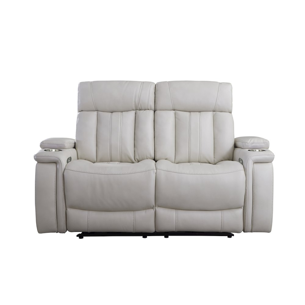 Royce - Fantom Ivory Power Reclining Loveseat. Picture 2