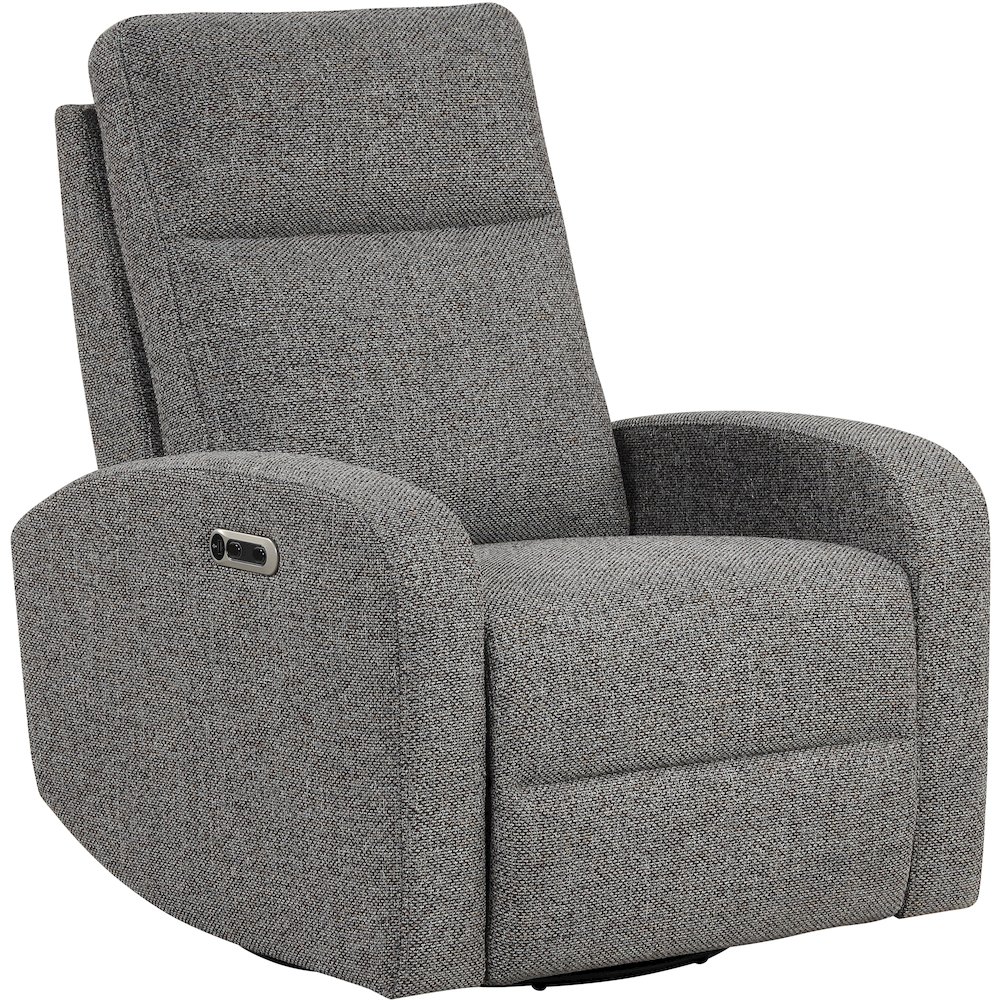 Thriller - Natural Beauty Grey Power Swivel Glider Recliner Two Pack. Picture 3