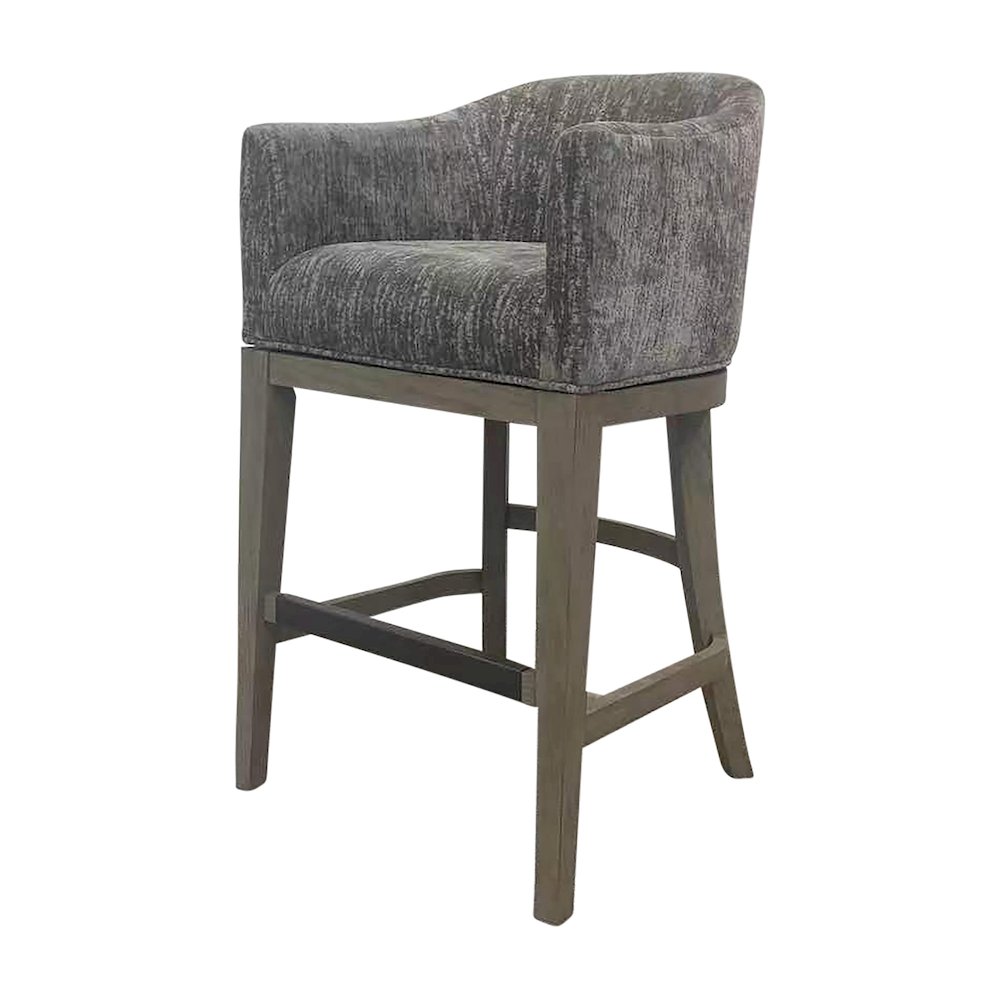 Pure Modern Dining Upholstered Swivel Barstool. Picture 1