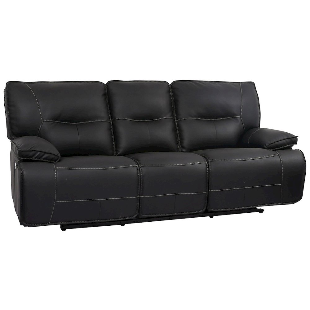 Spartacus - Black Power Reclining Sofa. Picture 1